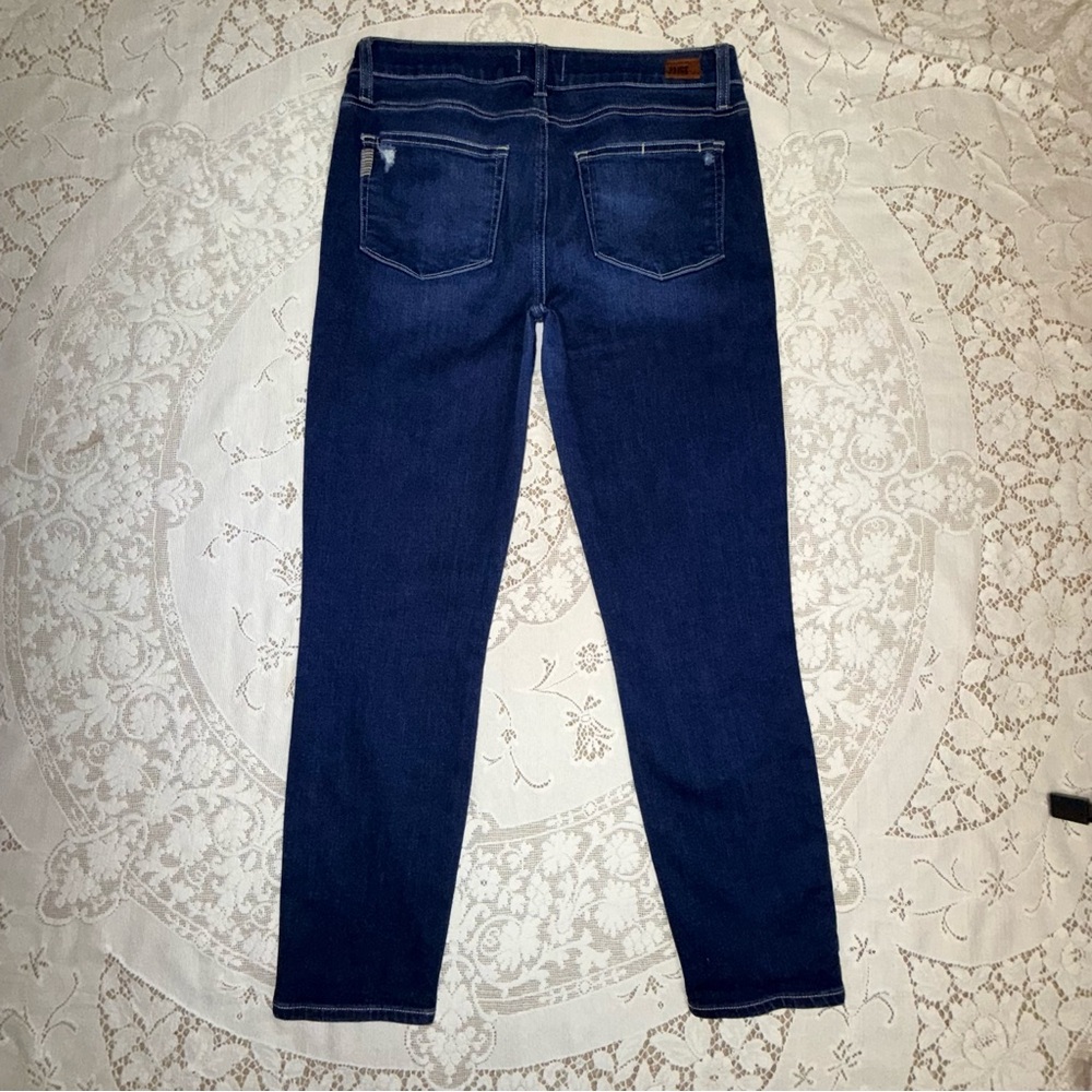 Paige Hoxton High Rise women’s Distressed Skinny Ankle Jeans Size 31 - Picture 4 of 14